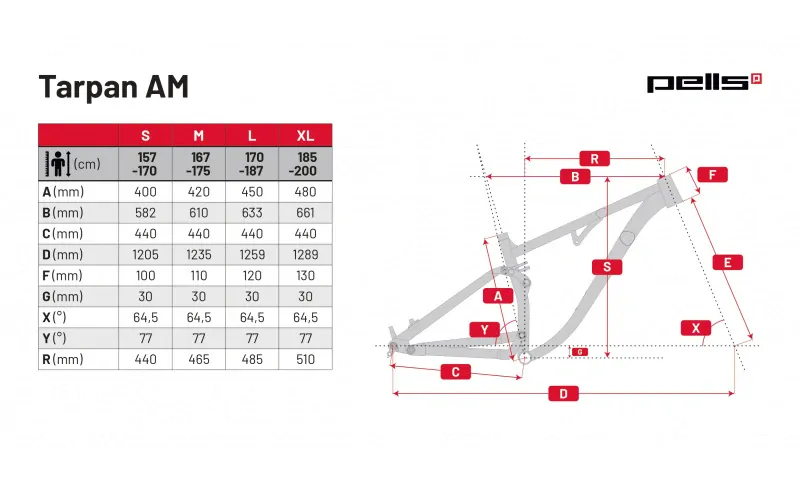 Pells Tarpan Am 2 29" Black