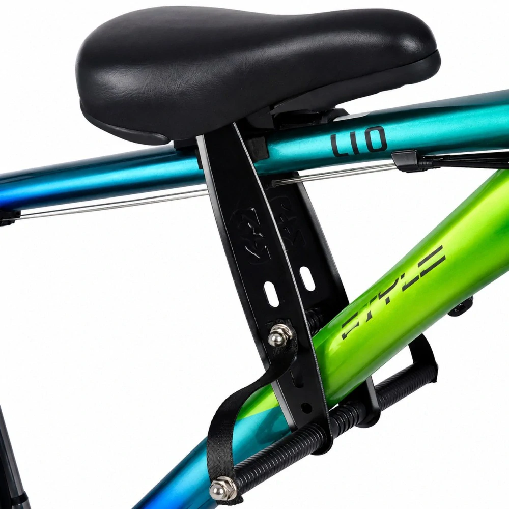 Sedačka na rám bicykla so stúpačkami