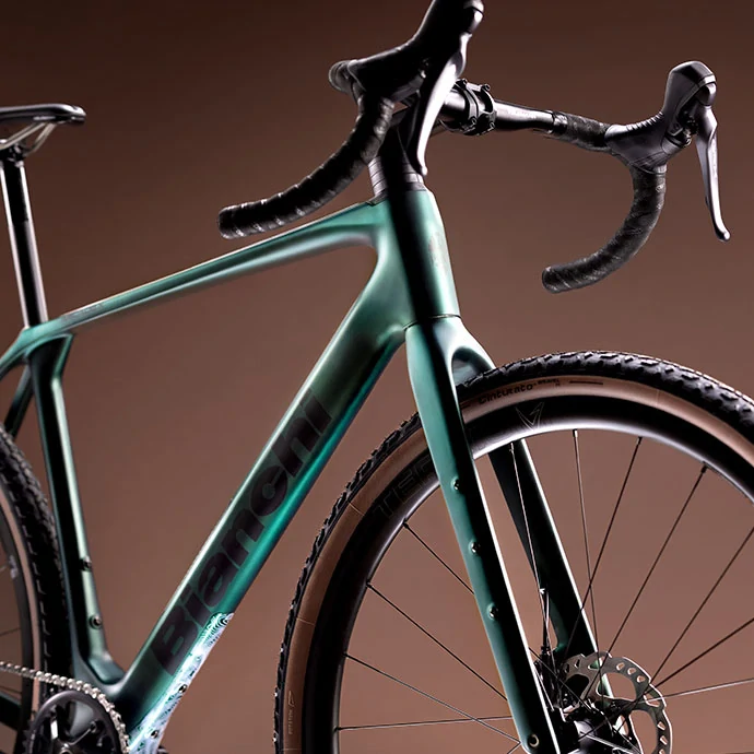 BIANCHI ARCADEX PRO GRX 820/822 1X12SP Zelený