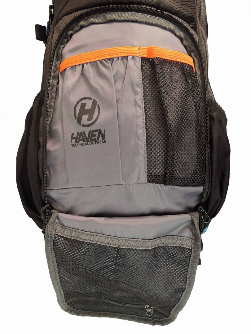 Batoh HAVEN RIDE-KI 22l black/blue s chráničom