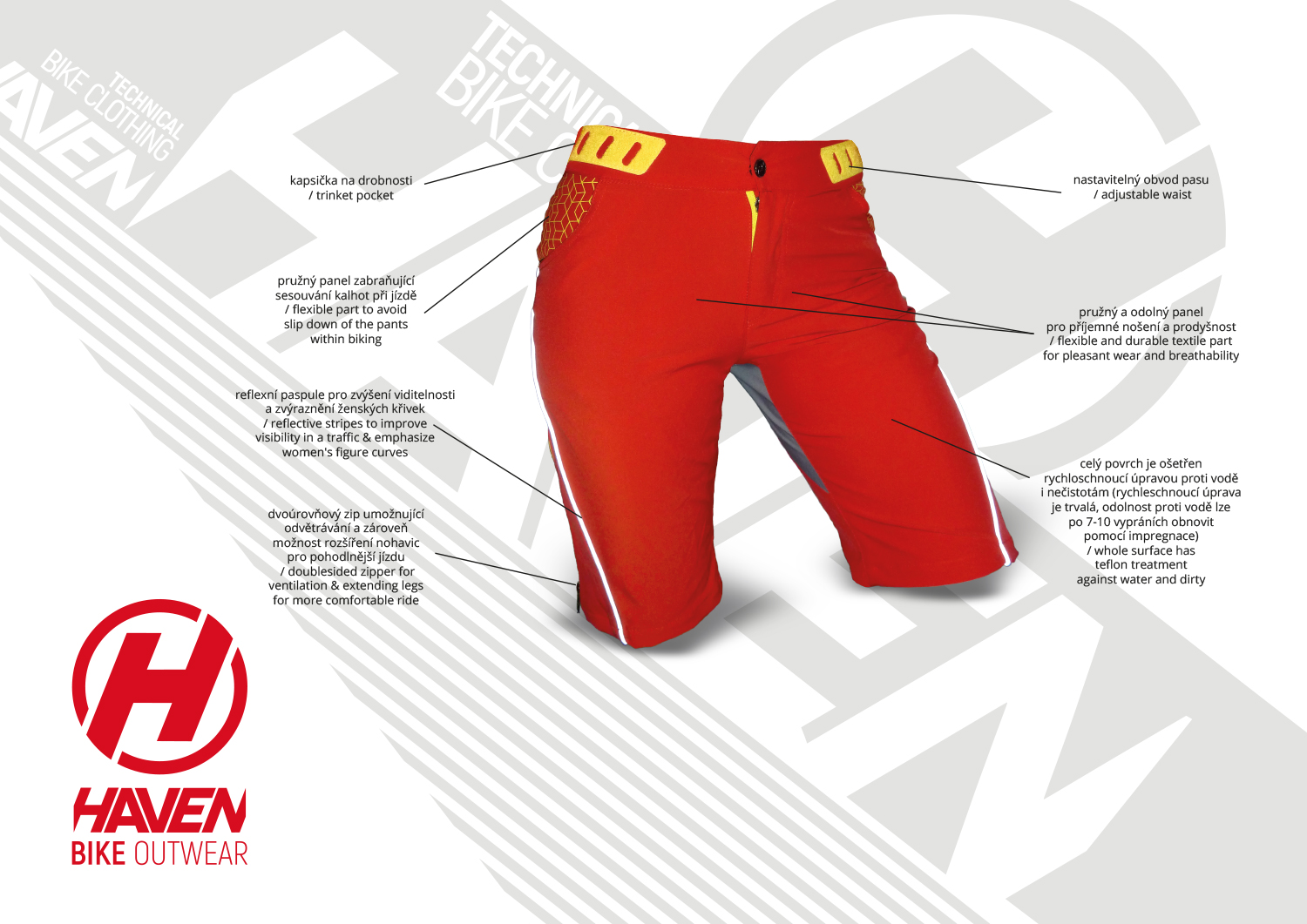 Dámské cyklokraťasy HAVEN SINGLETRAIL WMS blue