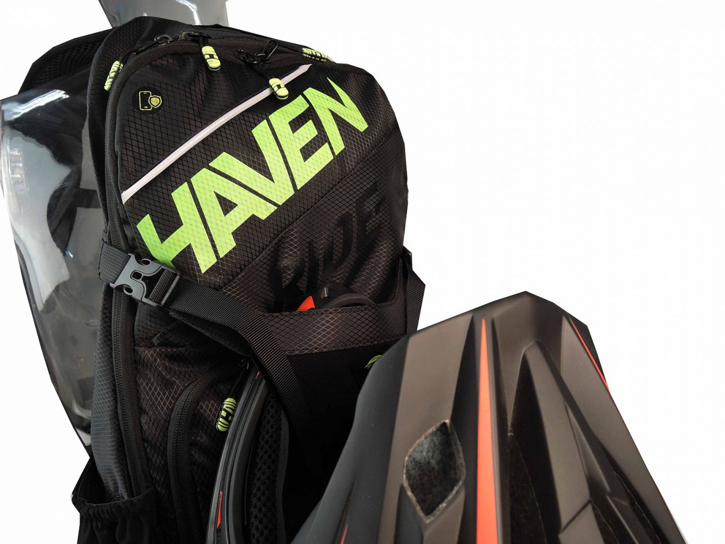 Batoh HAVEN RIDE-KI 22l black/green s chráničom